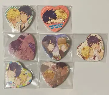 히토리즈메 마이 히어로 하트형 캔뱃지 7개 세트 [라스트 1세트]