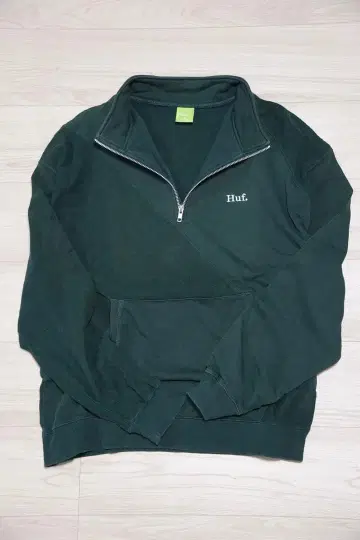 Huf 맨투맨 하프 지퍼