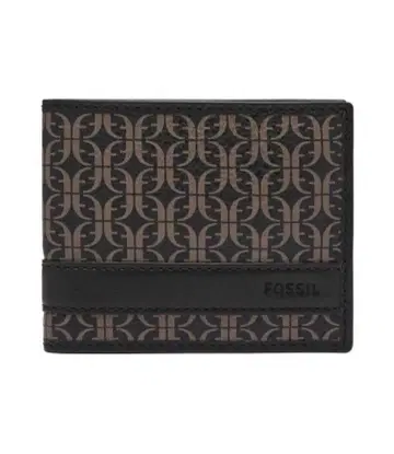 파슬 접이식 지갑 남성용 PVC 블랙