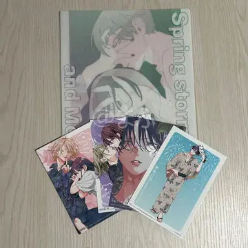 봄의 폭풍과 몬스터 길고양이와 늑대 엽서 클리어 파일 멜롭 전프레