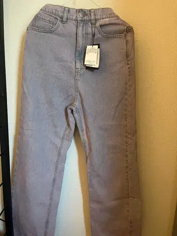 Kastane 퍼플 하이웨스트 데님 팬츠 M