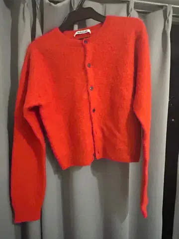 AURALEE 100% 알파카 가디건