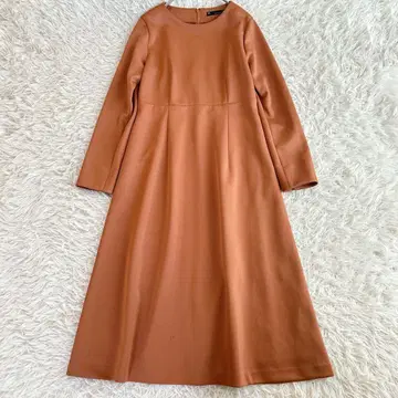 마르티니크 소프트 저리 원피스 롱 기장 A라인 카멜