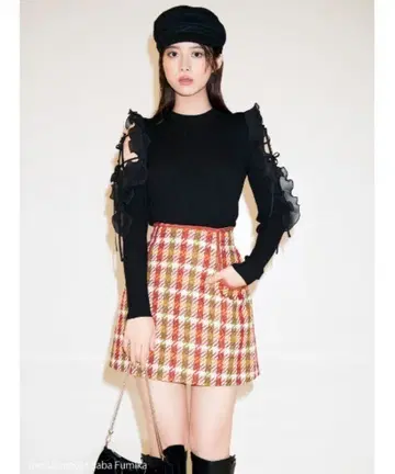 [ 새상품 ] SNIDEL 로빙 체크 스커트 쇼츠