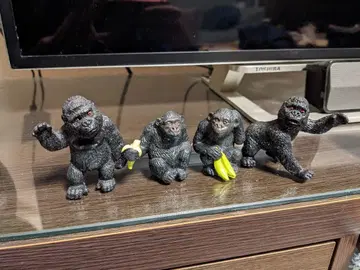 원숭이 4체 세트