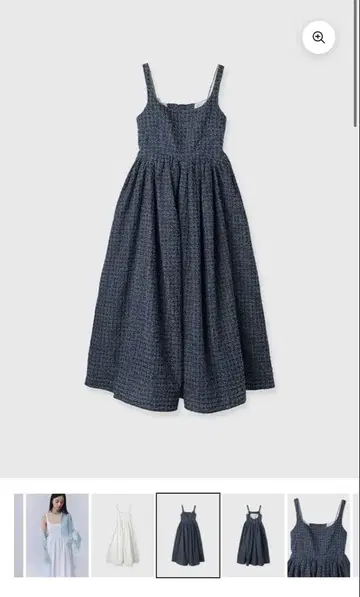 EIMY ISTOIRE 데님 뷔스티에 원피스