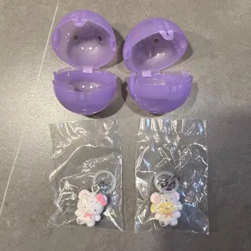 산리오 메지루시 액세서리 폭신폭신 스노우 키티 & 폼폼푸딩