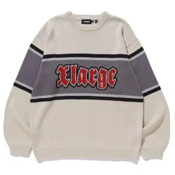 XLARGE 로고 자수 크루넥 트레이닝복