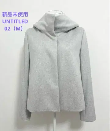 미사용 새상품 [ UNTITLED ] 숏 기장 후디드 코트
