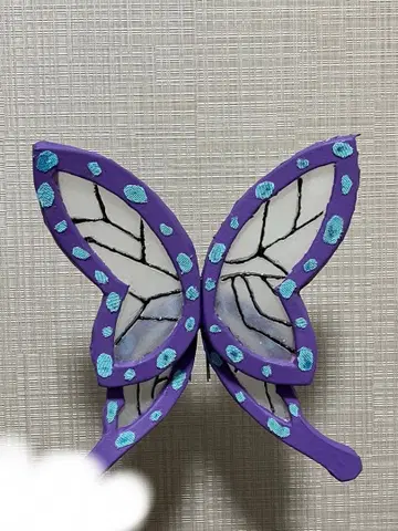 귀멸의 칼날 코쵸우 시노부 머리 장식 코스프레