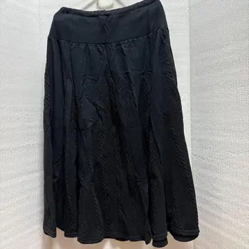 drugstore의 블랙 케이블 짜임 스커트