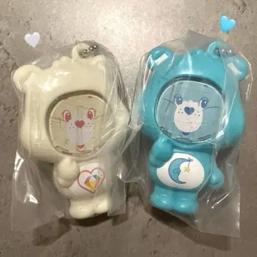 케어베어 포토 프레임 마스코트 2종 세트 [ 화이트, 스카이블루 ] 가챠