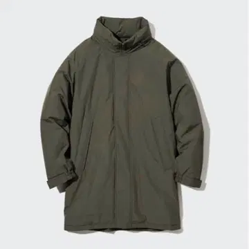 유니클로 방풍 패딩 코트 올리브 XL 사이즈