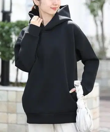 유나이티드 애슬레 종이상자 니트 후드티 L 사이즈 블랙 미사용