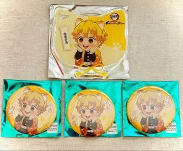 귀멸의 칼날 아가츠마 젠이츠 난자타운 특별 임무 캔뱃지 아크릴 코스터