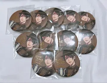 흑집사 비터 토끼 빈센트 캔뱃지 세트