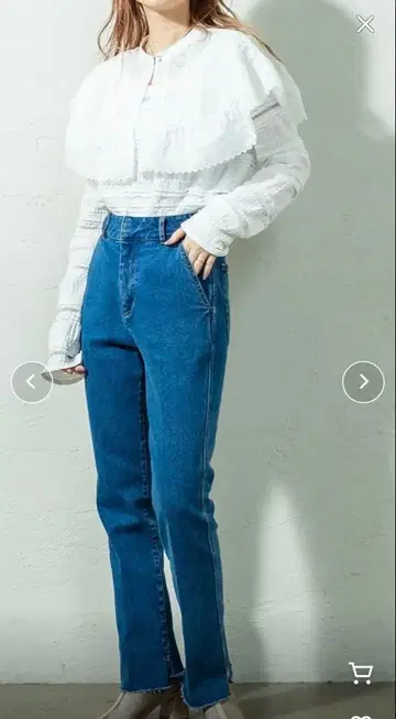 미스틱 뷰티 슬릿 데님