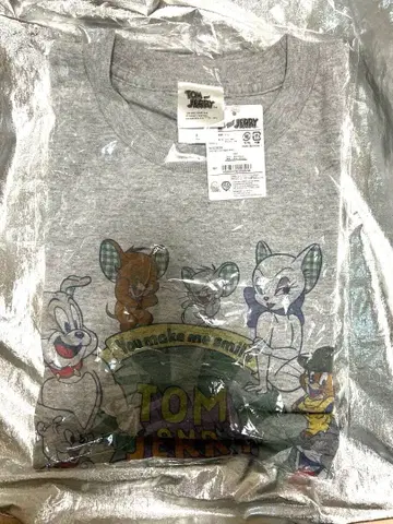 톰 앤 제리 그레이 티셔츠 L 사이즈