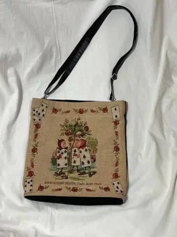 익명 배송만 / 원더랜드 앨리스 카드병 패턴 고블랑 백