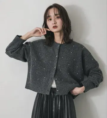 [ 2025 신상 ] SENCE of PLACE 볼 비즈 가디건