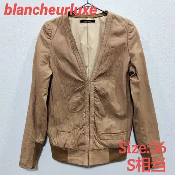blancheurluxe 노카라 가죽 자켓 돈피 블랑슈르