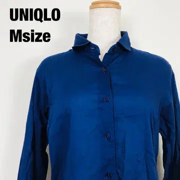 유니클로 이네스 둥근 카라 긴팔 셔츠 G6