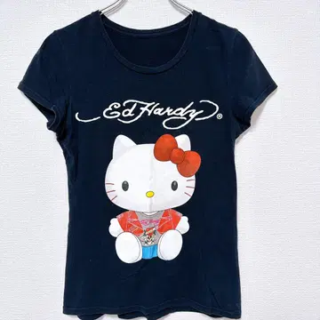 [ 레어 ] 에드하디 티셔츠 키티 콜라보 40주년 양면 프린트