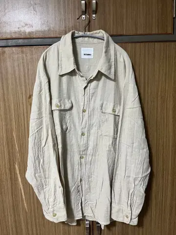 MYTHINKS 베이지 긴팔 셔츠