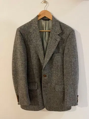 해리스 트위드 테일러드 자켓