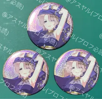 학마스 애니메이트 카페 아라비안 캔뱃지 3점 아리무라 린넨 마오