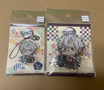 귀멸의 칼날 시나즈가와 사네미 첸콜 아크릴 스탠드 스트랩