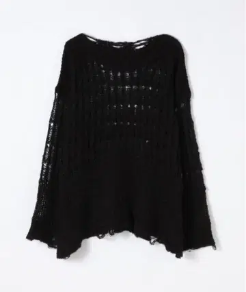 JEANASIS 노트 MIX 절개 메쉬 풀오버