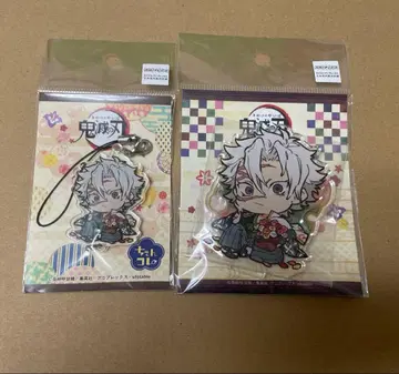 귀멸의 칼날 시나즈가와 사네미 첸콜 아크릴 스탠드 스트랩