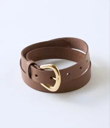 미사용 새상품 [ miki 감수 ] 7개 구멍 와이드 버클 벨트