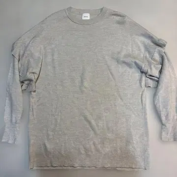 Spick & Span 그레이 울 긴팔 스웨터