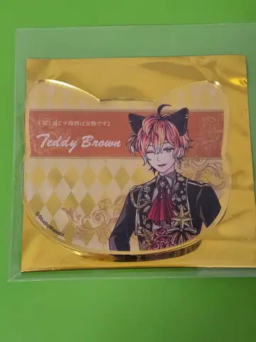 악마 집사와 검은 고양이 아쿠네코 난자타운 고양이형 아크릴 코스터 테디