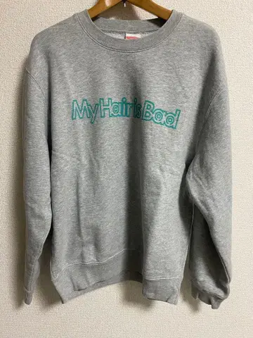 My Hair is Bad 그레이 맨투맨 M 사이즈