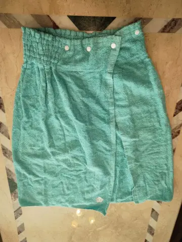 MARY QUANT 터콰이즈 파레오 빈티지풍 수영장에서 즐겁게