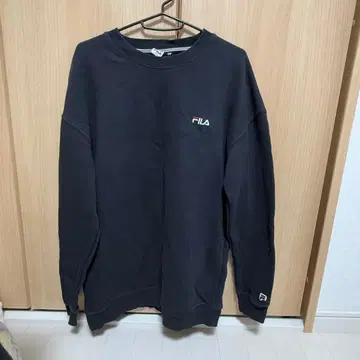 FILA 블랙 맨투맨 트레이닝복 S