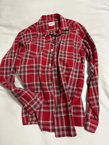 vintage marlboro 오픈 카라 체크 셔츠