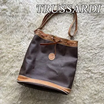 TRUSSARDI 트루사르디 천연 가죽 복조리형 원 숄더백