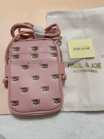 새상품 폴앤조 스마트폰 숄더 누넷 핑크