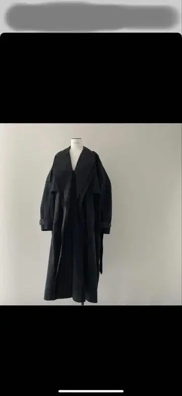 LOHEN 새상품 레이어드 라펠 트렌치코트