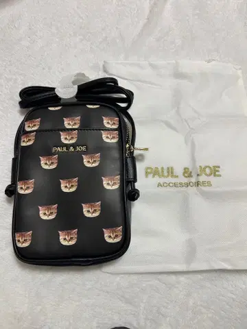 새상품 폴앤조 스마트폰 숄더 누넷 블랙