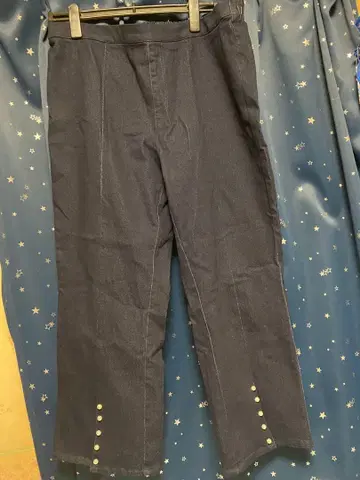 CLETTE 오리지널 밑단 펄 스트레치 데님 팬츠