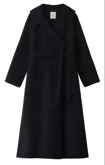 미사용 ebure 럭스 멜톤 코트 다크 네이비 36