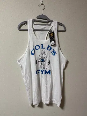 GOLD'S GYM 탱크탑 화이트 골드짐