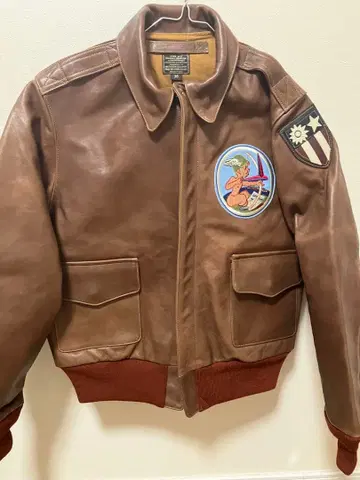 버즈릭슨 A-2 빨간색 리브 브론코하이드 커스텀 모델 BUZZ