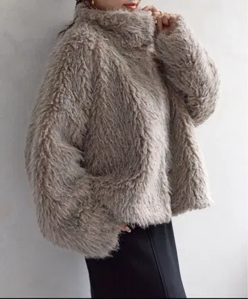 MIX 퍼 스탠드 블루종