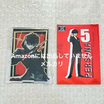 페르소나 5 주인공 애니맥스 카페 아크릴 스탠드 25th 스티커 포함